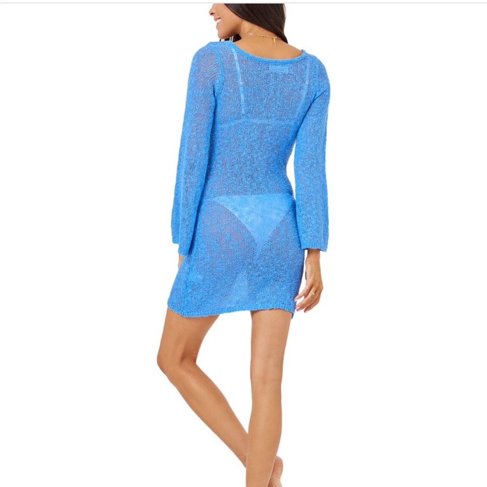 L Space Size S Women's Blue Palisades Swim Cover-Up